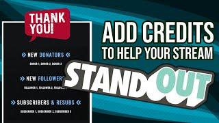 How to THANK viewers in style and ENCOURAGE subs and interactivity ! - How to guide stream credits