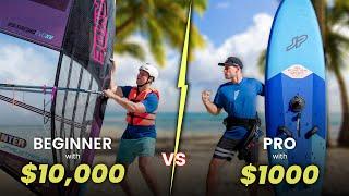 BEGINNER vs. PRO Windsurf Challenge | Who wins?