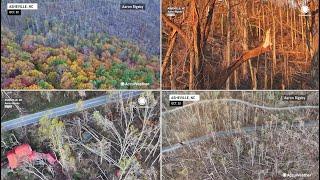 Drone: "Deforestation" in NC Mountains 1 Month After Hurricane Helene