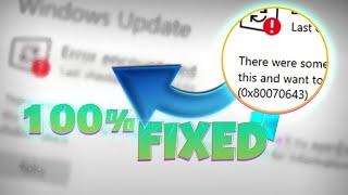 (FIXED) Windows 10 / 11 - KB5034441 Update Error 0x80070643 | one solution | 2024