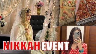 NIKKAH EVENT IN FAMILY  | kon kon c rasam hwi? | Minimal nikah decor and ideas