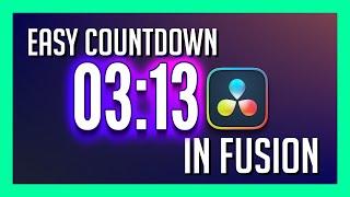 EASY Custom Countdown Timer GFX in DaVinci Resolve (Even if you’re bad at Fusion!)