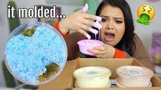 unboxing a 1 Year old Slime Package...