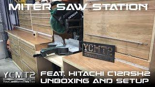 Miter Saw Station with Hitachi C12RSH2 // How To