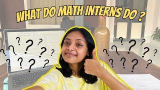 A Typical Day in the life of a Math Intern at #iisertvm! Unveiling What Math Interns Really Do! 