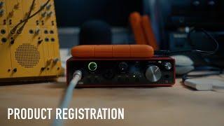 How to Register Your Focusrite Product