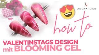 Valentinstags Design mit Blooming Gel - Juliana Nails