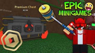 Unboxing The PREMIUM Crate In RBLX: Epic Minigames! (WAS My Final EM Video )