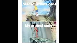 copying stackoverflow code. programming meme video