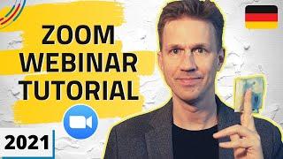 Zoom Webinar Tutorial  Alle Funktionen des Webinar Zusatzmoduls