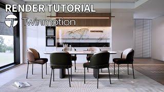 LEARN WITH ME: Twinmotion 2023.2 + Lumen Realtime Rendering Tutorial - Interior scene 2 @twinmotion​