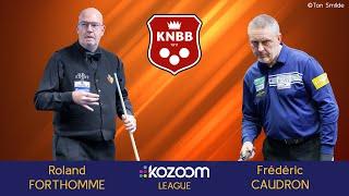 2024 KNBB Kozoom League - Frédéric CAUDRON vs Roland FORTHOMME