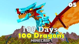 100 Days Taming 100 Dragons in Minecraft / Epi. 05: Evolving our DRAGONS to their Final Form