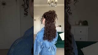 Quick Curly refresh and hairstyle! #curlyhair #hairstyle #hairstyles #curls