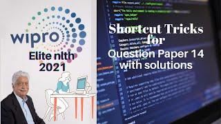 Question Paper-14 with solutions for Wipro NLTH 2021 || Wipro NLTH 2021 || NLTH 2021 || Wipro