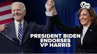 Biden exits 2024 race, endorses VP Kamala Harris to run against former president Trump in November