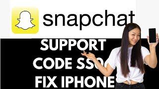 How To Fix Snapchat Support Code SS06 iPhone