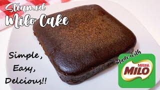 Steam Milo Cake | Only 3 Ingredients Needed | Moist And Easy Recipe