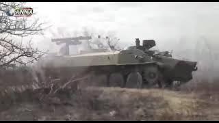 Shturm S tank destroyed by ATGMs Anti Tank Missiles as Russians fight in Kharkiv