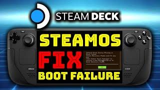 Steam Deck OLED LCD - Fix SteamOS 3.5.17 Not Booting After an Update
