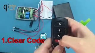 How to use: New Red light remote control Duplicator Key Fob copy CAME Top 432NA