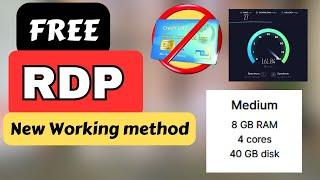 Free RDP New Working Method | Free Lifetime RDP/VPS