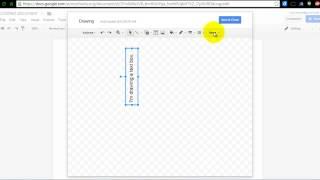 Creating a Vertical Text Box in Google Document
