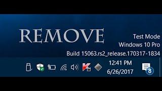 how to remove  windows 10 pro test mode watermark very easy