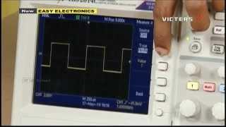 Digital storage oscilloscpe tutorial in victers channel with Tektronix TDS2014C basics of DSO