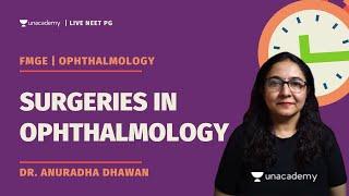 Surgeries in Ophthalmology FMGE Dec 2020 | Dr. Anuradha Dhawan