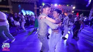 Vladimir Semencic & Elena Badzym ~ salsa social dancing @ CSSF, Rovinj