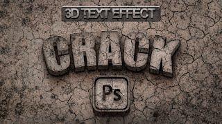 Crack 3D Text Effect - Easy Photoshop Tutorial