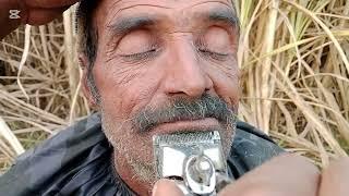 Shave With a 195 Year Old Hand Machine / Pakistan Barber ASMR