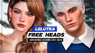 FREE HEADS LeLUTKA 2024 Camila & Candem |  12 Days of Christmas Second Life Free Gifts