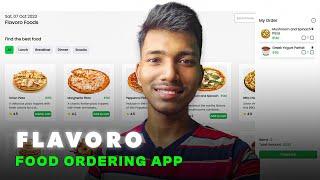 Flavoro - Food ordering app with ReactJs + TailwindCss+ Redux toolkit in Hindi