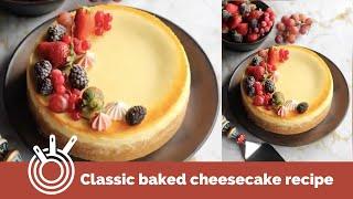 Parth Bajaj made this New York style baked cheese cake | Baked Cheese cake at home