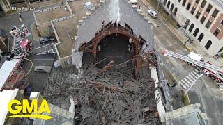 Historic church collapses in Connecticut