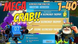 Boom Beach MEGA CRAB 1-40 Gameplay