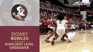 Florida State's Syndey Bowles Crosses the Defender And Causes A Spill