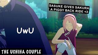 The Uchiha Couple! Sasuke gives Tired Sakura a Piggyback Ride | Road to Boruto | Naruto