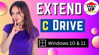 How to Extend C Drive in Windows 10 without any Software 2022