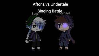 Aftons vs Undertale | Singing battle | Gacha club