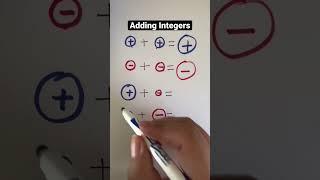 Math hacks: Adding Integers | adding negative numbers #integers #negetive #algebra #math #maths