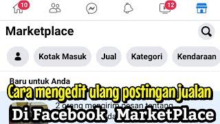 Cara mengedit ulang postingan jualan di Facebook market place