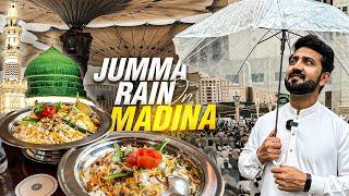 Shrimp Biryani vs Lamb Biryani in Madina  and Beautiful Rain on Jummah Day
