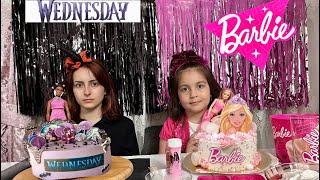 BARBİE WEDNESDAY PASTA YAPIYOR ZEYNEP HİRANUR/بابا جاب لي بالون - جنى مقداد | طيور بيبي