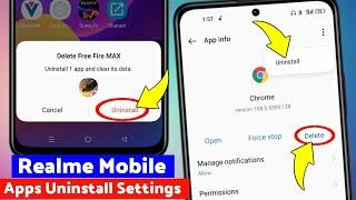 Realme - How To Uninstall System Apps In Realme Without PC - App Delete Kaise Kare Realme