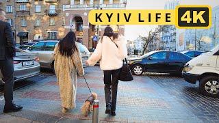  UKRAINIAN STREET STYLE. SPRING 2024. FAMOUS STREETS. Kyiv walk [4K] 