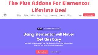 The Plus Addons For Elementor Lifetime Deal - The Best Elementor Addon to Replace Multiple Plugins