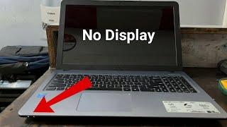 Fix - Asus Laptop On but No Display | Black Screen Problem | Laptop Starts but No Display